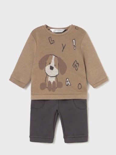 Mayoral Conjunto Pantalon Largo Jacquard 15-02583-078 Cacahuete