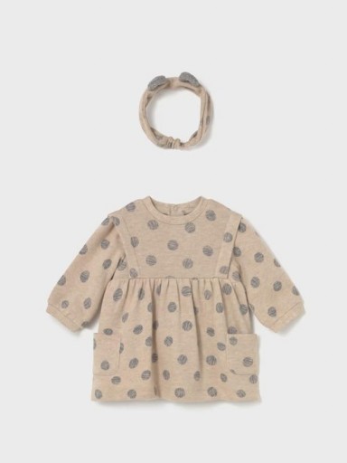 Mayoral Vestido con diadema 15-02807-014 Cereal 