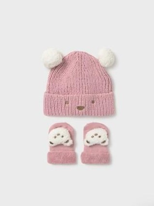 Mayoral Set de gorro y calcetines 15-09933-082 Orquidea