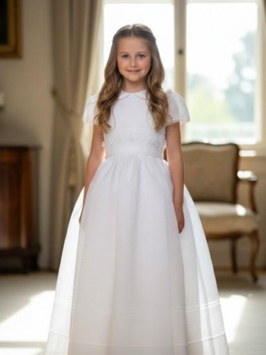 Vestido Comunión Niña Modelo Pricaris Blanco