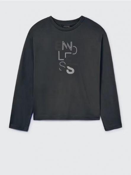 Mayoral Camiseta M/L Básica 15-00842-013 Sombra [0]