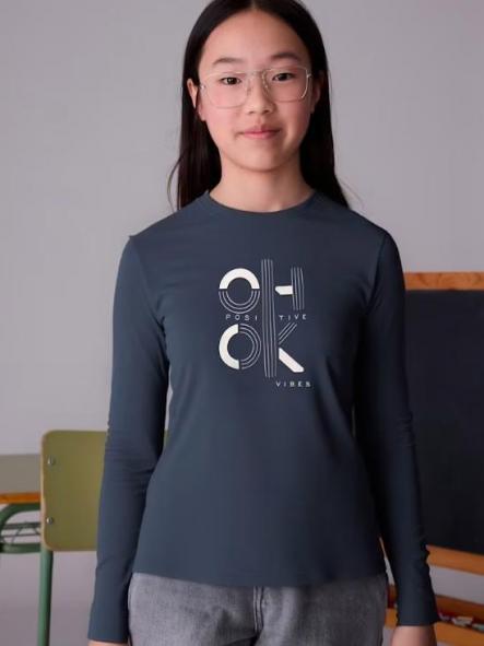 Mayoral Camiseta M/L 15-07028-016 Petroleo [0]