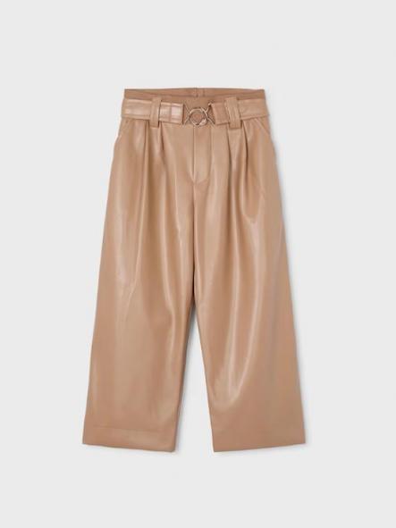 Mayoral Pantalon Largo Pu Wide Leg 15-04574-071 Camel [0]