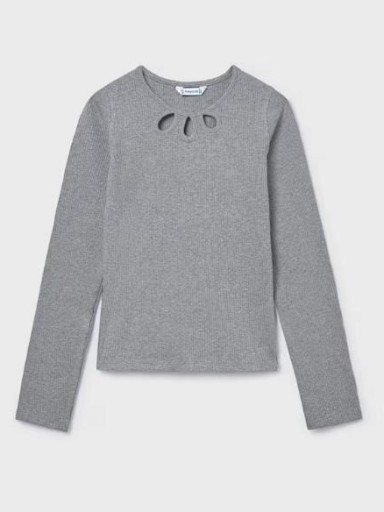 Mayoral Camiseta M/L Canale Cut Out 15-07022-013 Acero Vig [0]