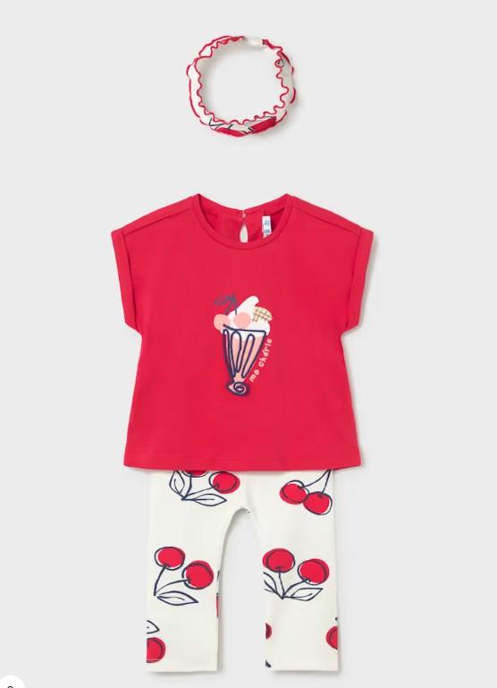 Mayoral Conjunto Leggings Con Diadema 26-01750-038 Rojo