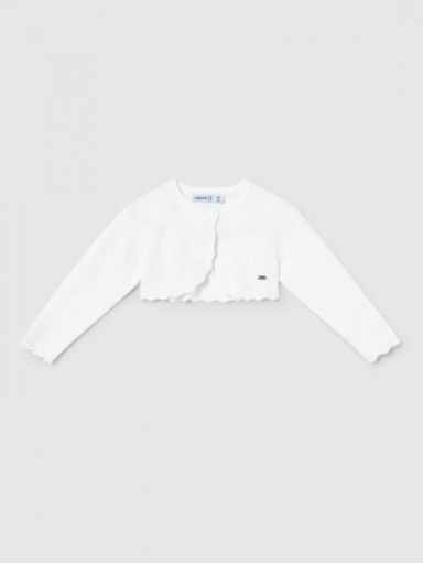  MayoralRebeca bolero básica tricot bebé  25-00306-086 Blanco [0]