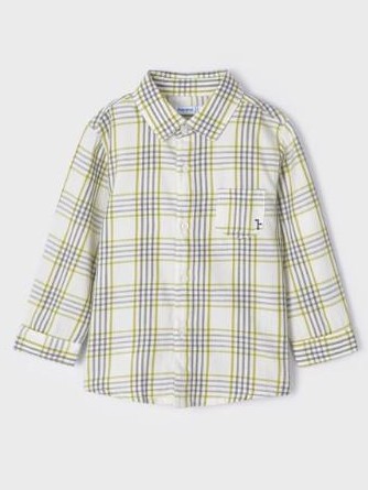 Mayoral Camisa M/L Cuadros 15-02161-094 Aguacate