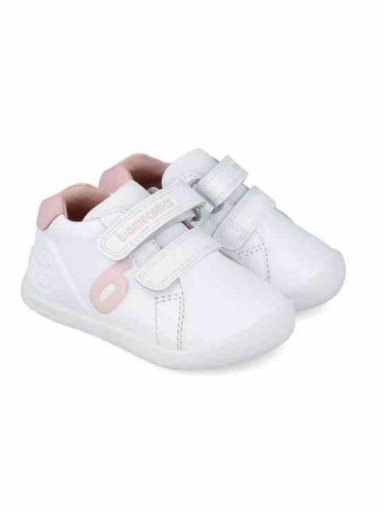 Biomecanics Deportivos Piel Bebe 251010-C050-B113 Blanco y Rosa
