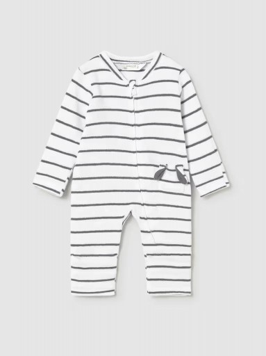 Mayoral Pijama largo rayas  26-01722-083 Bco-Pizarra [0]