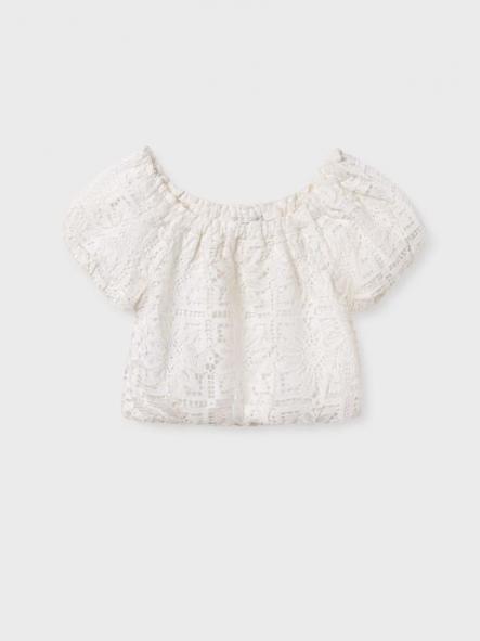 Mayoral Bluson Encaje 25-06151-047 Crudo