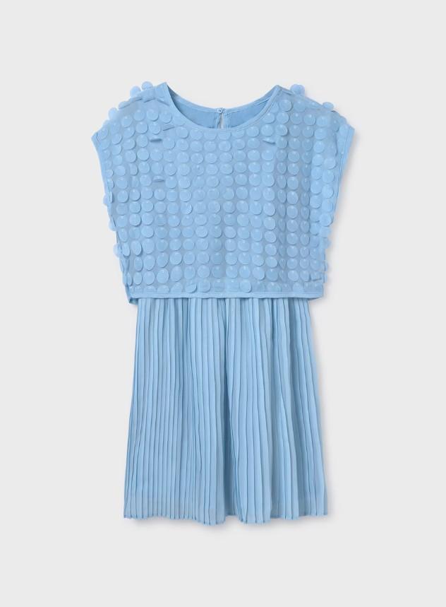 Mayoral Vestido Combinado Fantasia 25-06978-026 Lago