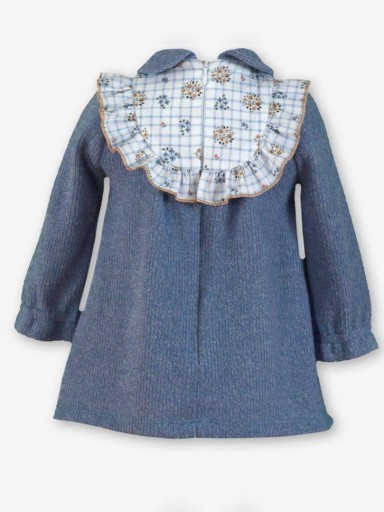 Miranda Vestido Bebe Punto Azul Pieza Blanca Lazada Camel "Carrie" 0500/V [3]