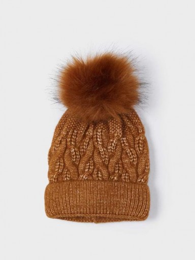 Mayoral gorro pompón niña  14-10834-089 Caramelo [1]