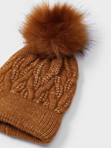 Mayoral gorro pompón niña  14-10834-089 Caramelo [2]