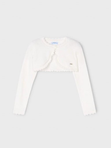 Mayoral Bolero Tricot Basico 25-00320-093 Crudo