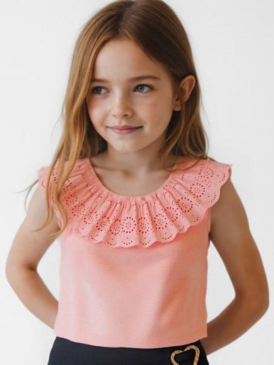 Mayoral Camiseta m/c Combinada 25-03012-018 Salmon [0]