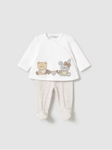 Mayoral Conjunto polaina y camiseta manga larga estampado 25-01588-010 Galleta