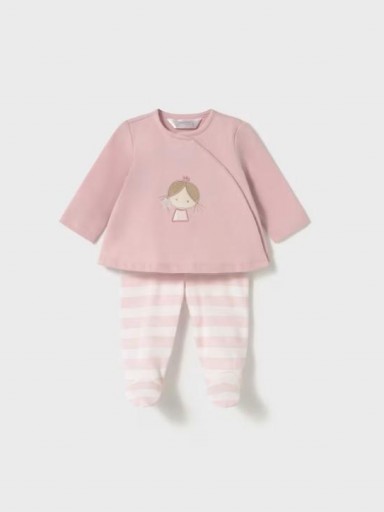 Mayoral Conjunto polaina y camiseta manga larga estampado 25-01588-011 Rosa Baby