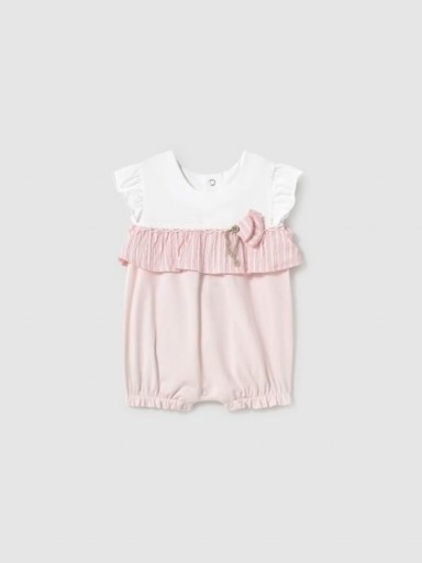 Mayoral Pelele corto detalle rayas 25-01748-062 Flor