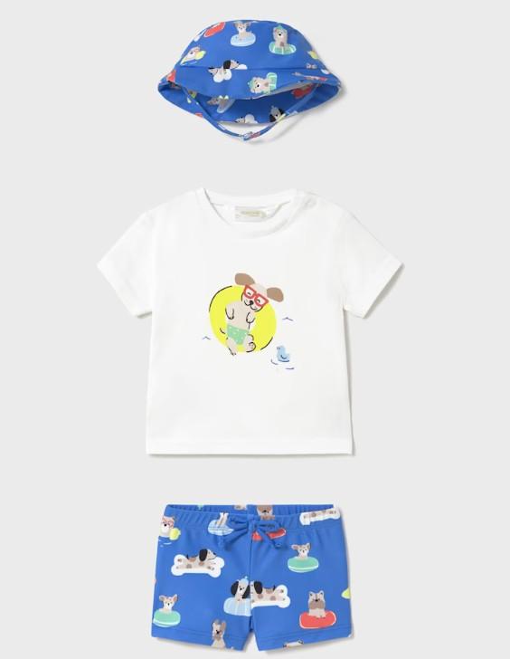 Mayoral Conjunto baño 3 piezas protección solar 25-01618-074 Klein