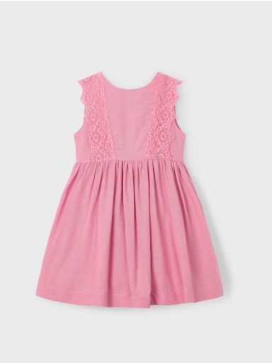 Mayoral Vestido lino  25-03910-032 Rosado