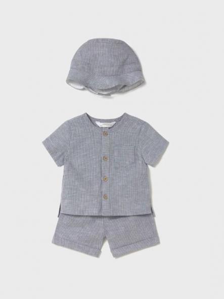 Mayoral Conjunto pantalón corto y Gorro rayas  25-01225-081 Star [0]