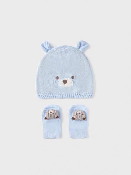 Mayoral Set gorro y calcetines 25-09874-032 Cielo