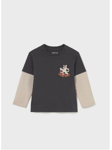 Mayoral Camiseta M/L doble manga  15-02062-094 Sombra