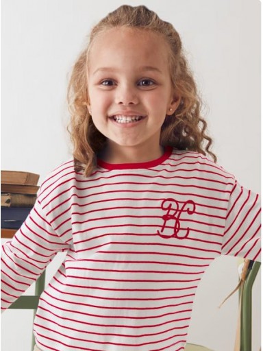 Mayoral Camiseta M/L Rayas 15-04013-015 Mac- rojo