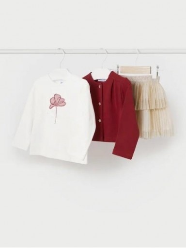 Mayoral Conjunto Falda piezas 15-02928-075 Guinda