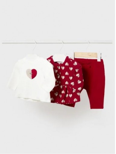 Mayoral Conjunto Punto 3 piezas 15-02785-067 Rojo