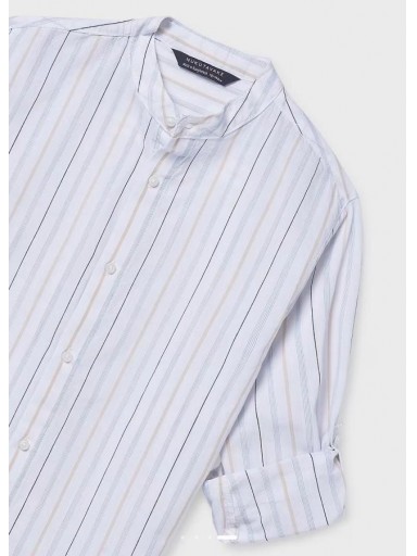 Mayoral Camisa Niño Cuello Mao 26-06176-013 Celeste Rayas [1]