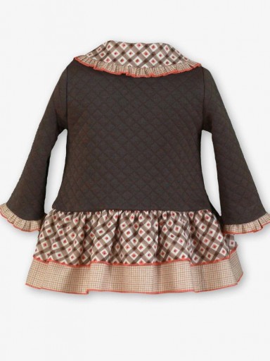 Miranda Vestido Bebe Coqué Marrón Estampado Geométrico "Cornelia" 0509/V [3]