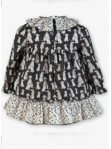 Miranda Vestido y Braguita Bebe Estampado Dalmatas "Ava" 0510/VB [2]