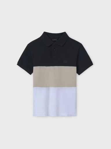 Mayoral Polo m/c Blocking 25-06132-034 Negro