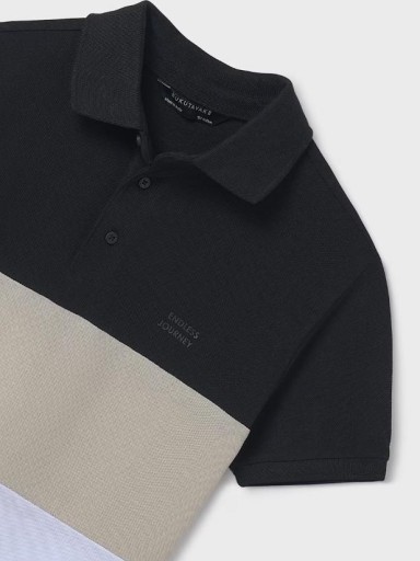 Mayoral Polo m/c Blocking 25-06132-034 Negro [2]