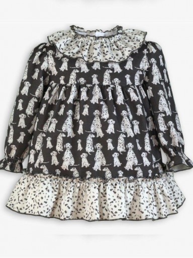Miranda Vestido Bebe Estampado Dalmatas "Ava" 0510/V   [0]