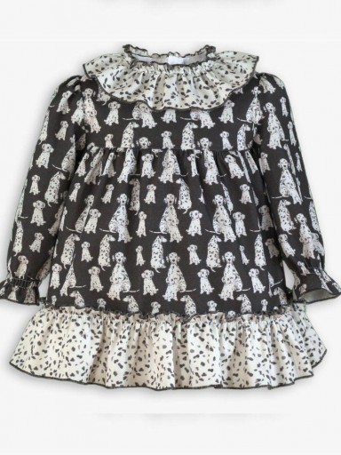 Miranda Vestido y Braguita Bebe Estampado Dalmatas "Ava" 0510/VB [1]