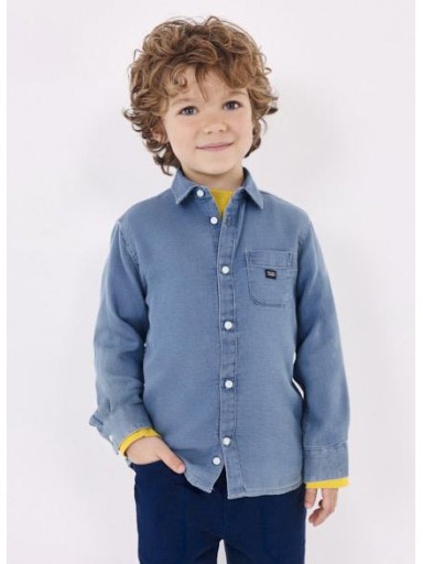 Mayoral Camisa m/l soft denim 13-04112-065 Medio