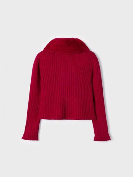 Mayoral rebeca tricot cuello pelo 13-04309-014 Rojo [1]