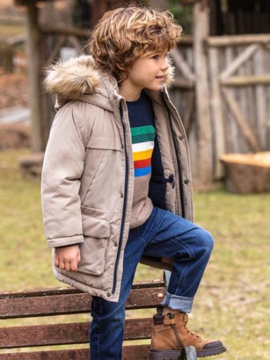 Mayoral chaquetón parka pelo niño 13-04439-042 Seta