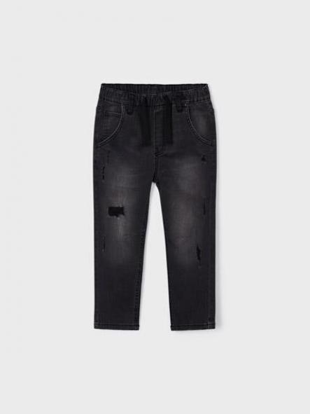 Mayoral pantalon denim jogger rotos 13-04513-078 Gris oscuro [1]