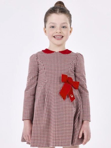 Mayoral vestido cuadros jacquard 13-04916-054 Rojo [0]