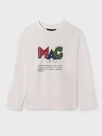 Mayoral camiseta m/l "mag" 13-07075-091 Nata