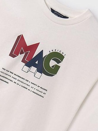 Mayoral camiseta m/l "mag" 13-07075-091 Nata [2]