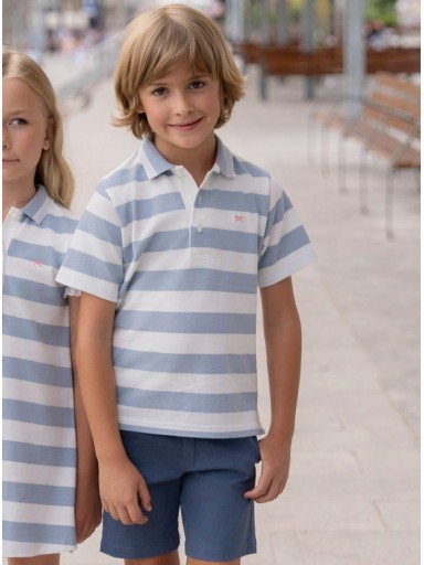 Miranda Polo Infantil Niño Rayas Azules "Astromelia" 1300/P [1]