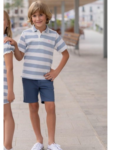 Miranda Polo Infantil Niño Rayas Azules "Astromelia" 1300/P [2]