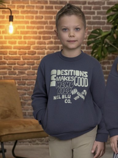 Miranda Sudadera Infantil Niño Plomo Mensaje "Anna" 1309/1 [0]