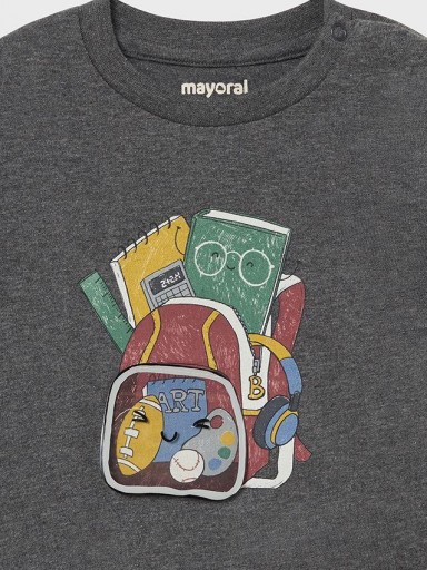 Mayoral Camiseta m/l Play Mochilas 14-02033-067 Lapiz Vig [1]