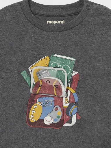 Mayoral Camiseta m/l Play Mochilas 14-02033-067 Lapiz Vig [2]